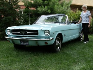 Gail_Wise_with_her_restored_Mustang_2010